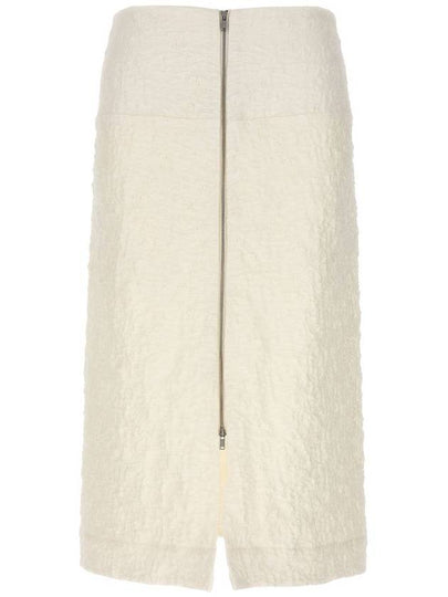 Midi Skirt J02MA0174 J20138102 White - JIL SANDER - BALAAN 2