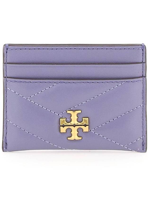 Kira Chevron Logo Card Wallet Purple - TORY BURCH - BALAAN 1