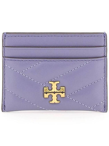 Kira Chevron Logo Card Wallet Purple - TORY BURCH - BALAAN 1