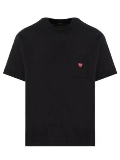 Chest Pocket Short Sleeve T-Shirt Black - HUMAN MADE - BALAAN 2