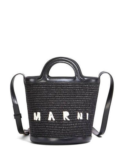 Tropicalia Small Bucket Bag Black - MARNI - BALAAN 2