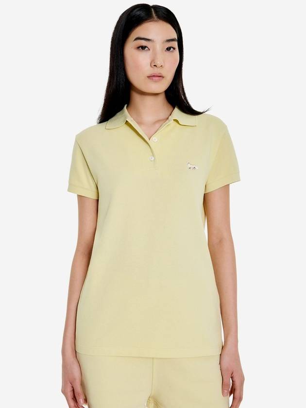 Baby Fox Patch Regular Polo Shirt Yellow - MAISON KITSUNE - BALAAN 2