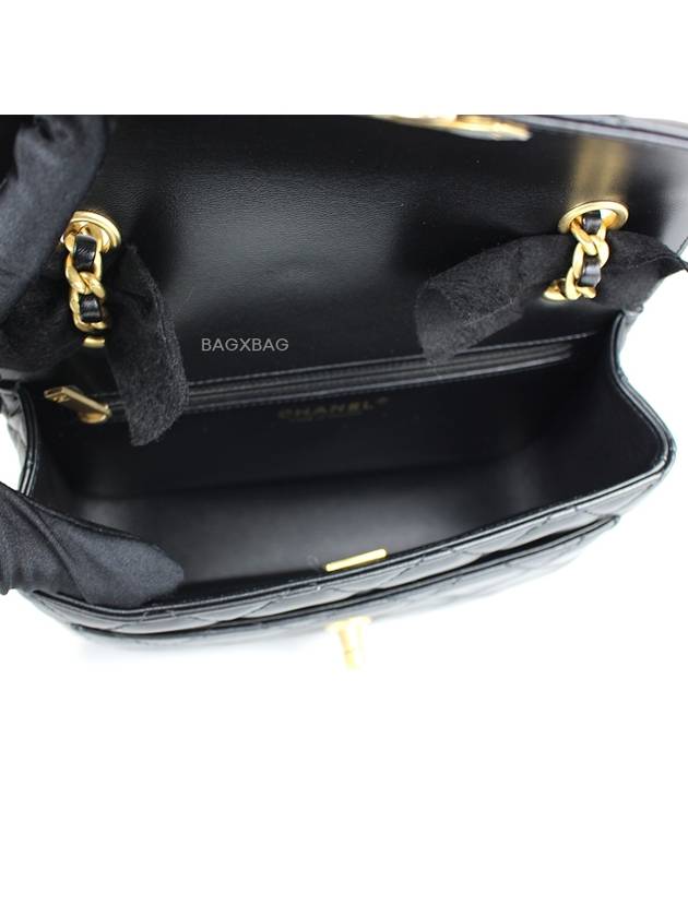 CH Season Pocket Shoulder Bag Black Gold CH42BG055 - CHANEL - BALAAN 7