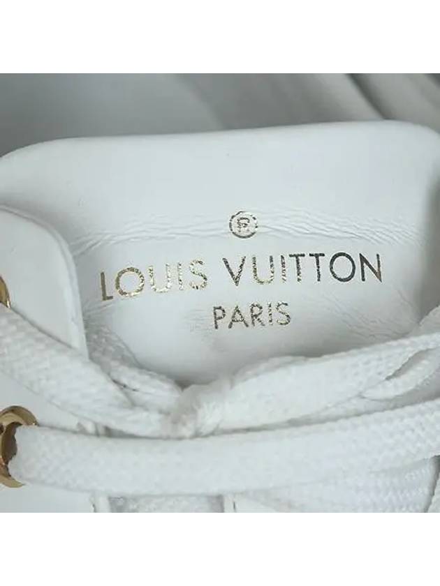 Monogram Canvas White Leather Stella Sneakers No 240 - LOUIS VUITTON - BALAAN 4