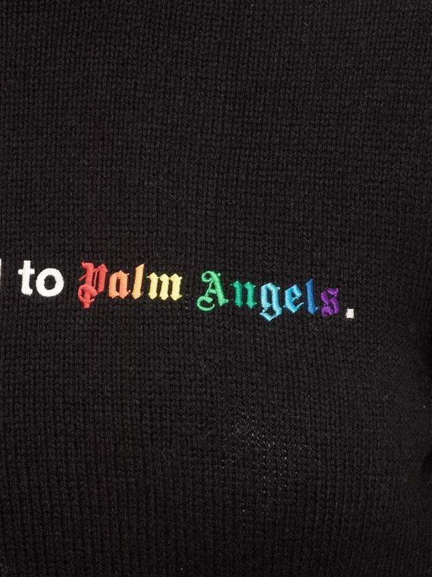 All Road Crop Sweater PWHF024F23KNI0021001 - PALM ANGELS - BALAAN 5