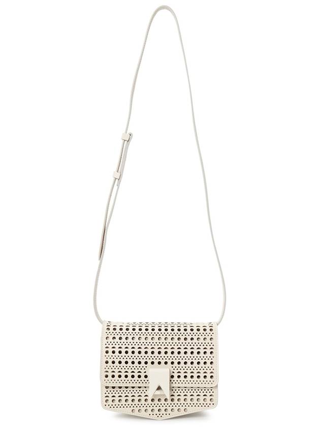 Le Papa Small Calfskin Shoulder Bag White - ALAIA - BALAAN 8