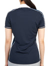 Women's Damai DAMAI Polo Short Sleeve T-Shirt Navy - J.LINDEBERG - BALAAN 5