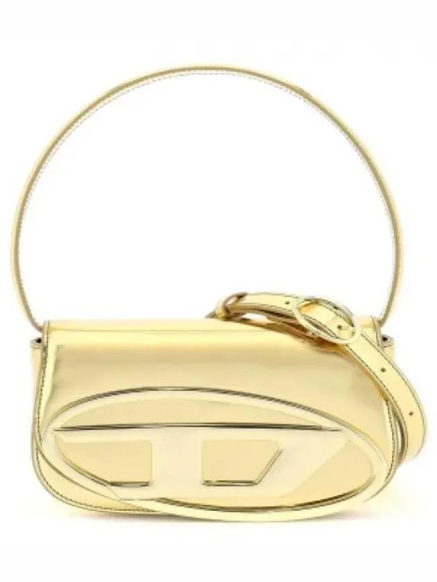 1DR Mirrored Leather Shoulder Bag Gold - DIESEL - BALAAN 2