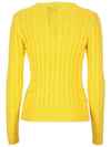 Embroidered Logo Pony Cable Knit Top Yellow - POLO RALPH LAUREN - BALAAN 4