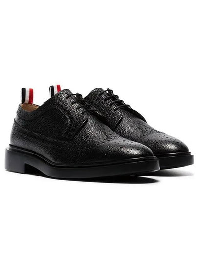 Men's Classic Long Wing Brogue Lace Up Brogue Shoes Black - THOM BROWNE - BALAAN 2