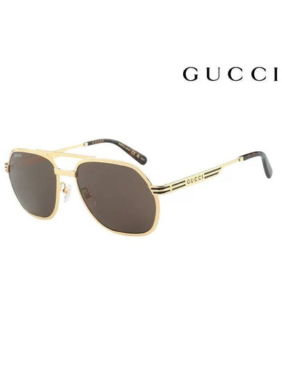 23FW Sunglasses GG0981S 001 GOLD - GUCCI - BALAAN 2