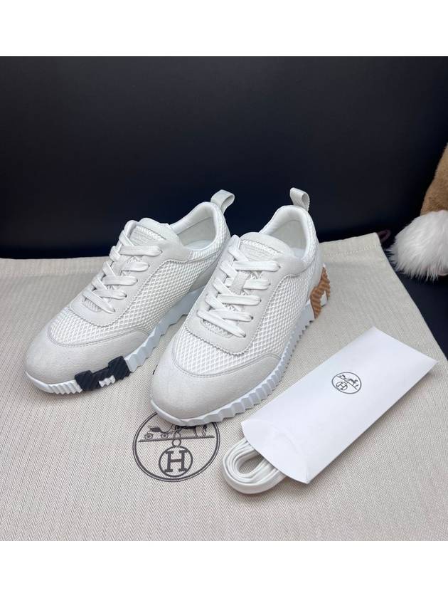 Bouncing Low Top Sneakers Blanc - HERMES - BALAAN 3