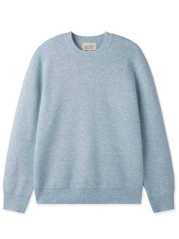 Wool blend sweater SKYBLUE - BLACKBROWN - BALAAN 1