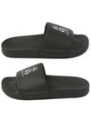 Adilette Logo Slippers Black - Y-3 - BALAAN 1