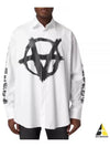 Logo Cotton Long-Sleeve Shirt White - VETEMENTS - BALAAN 2