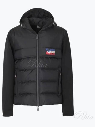 Padded Zip-Up Cardigan Black - MONCLER - BALAAN 2