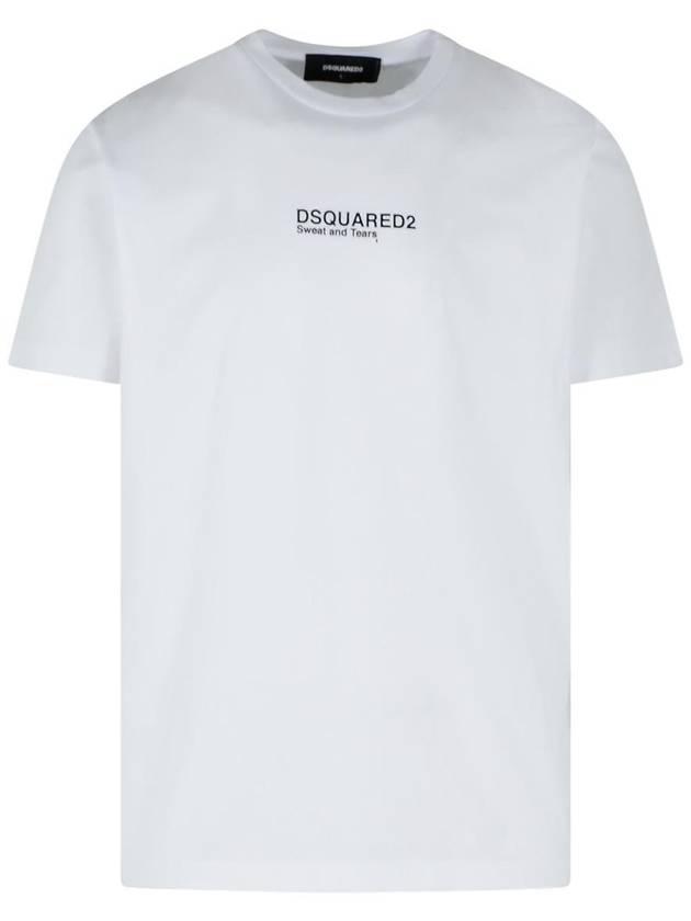 DSQUARED2 White Cotton T-Shirt - DSQUARED2 - BALAAN 1