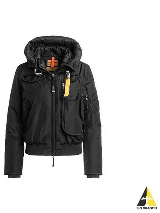 Women s Gobi Hooded Bomber Padding Jacket Black PWJKMA31 - PARAJUMPERS - BALAAN 1