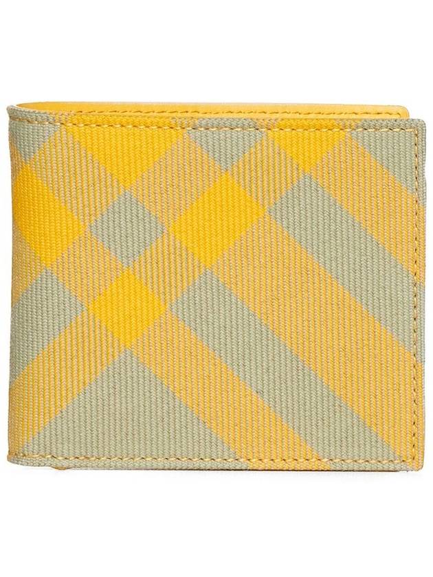 Check Half Wallet Yellow - BURBERRY - BALAAN 2