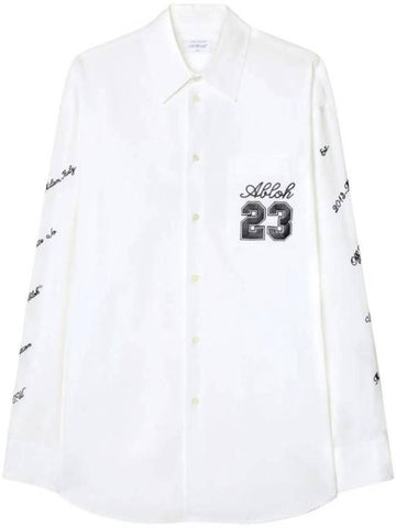 long sleeve shirt OMGE004S24FAB002 0110 - OFF WHITE - BALAAN 1