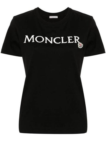 Short Sleeve T Shirt 8C00011 89AIJ 999 Black - MONCLER - BALAAN 1