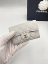 Classic snap women s card wallet light gray AP0214 - CHANEL - BALAAN 3