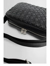 Intrecciato Small Cross Bag Black - BOTTEGA VENETA - BALAAN.