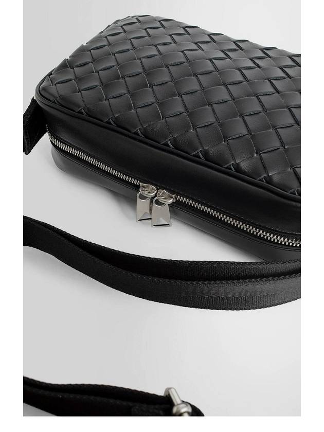 Classic Intrecciato Small Camera Cross Bag Black - BOTTEGA VENETA - BALAAN 5