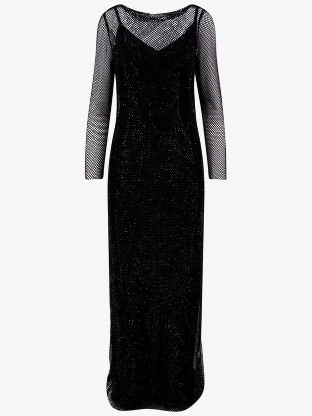 23 fw Embroidered Mesh Dress WITH Crystal 2382360232600002 B0650464016 - MAX MARA - BALAAN 1