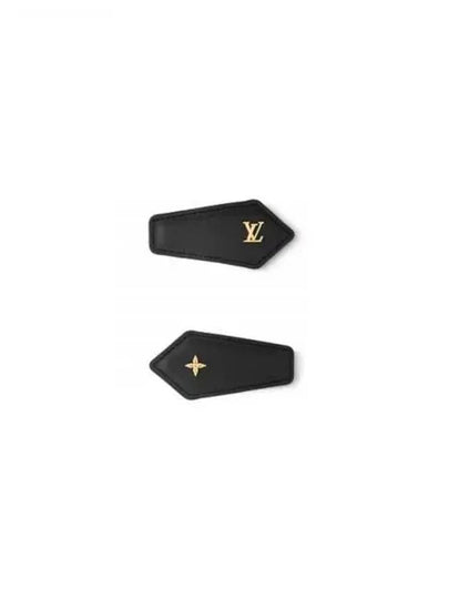 LV Backstage Leather Hair Clip Black - LOUIS VUITTON - BALAAN 2