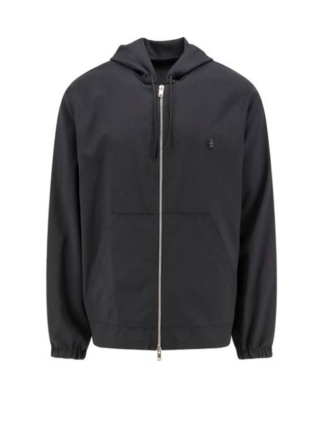 4G Detail Wool Zip-Up Hoodie Black - GIVENCHY - BALAAN 2