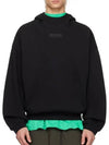 Seam line pocket cotton blend pullover hood jet black - FEAR OF GOD ESSENTIALS - BALAAN 1