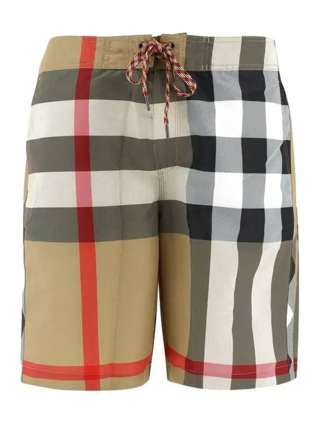 Check Swim Shorts Archive Beige - BURBERRY - BALAAN 2