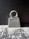 Le Chiquito Noeud Coiled Leather Tote Bag White - JACQUEMUS - BALAAN 8