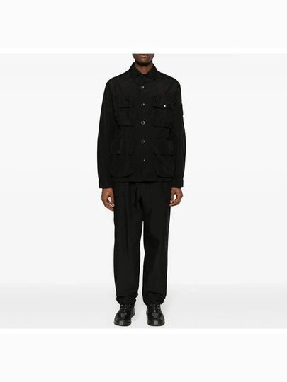 Flat Nylon Utility Over Long Sleeve Shirt Black - CP COMPANY - BALAAN 2