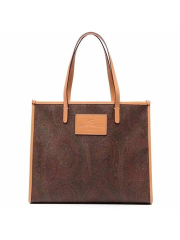 Paisley Tote Bag Brown - ETRO - BALAAN 1