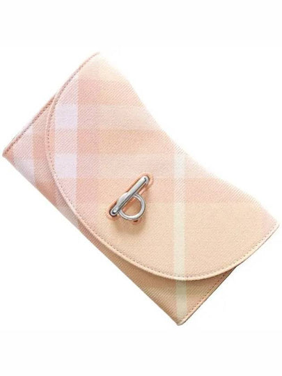 Rocking Check Medium Wallet Pink - BURBERRY - BALAAN 2