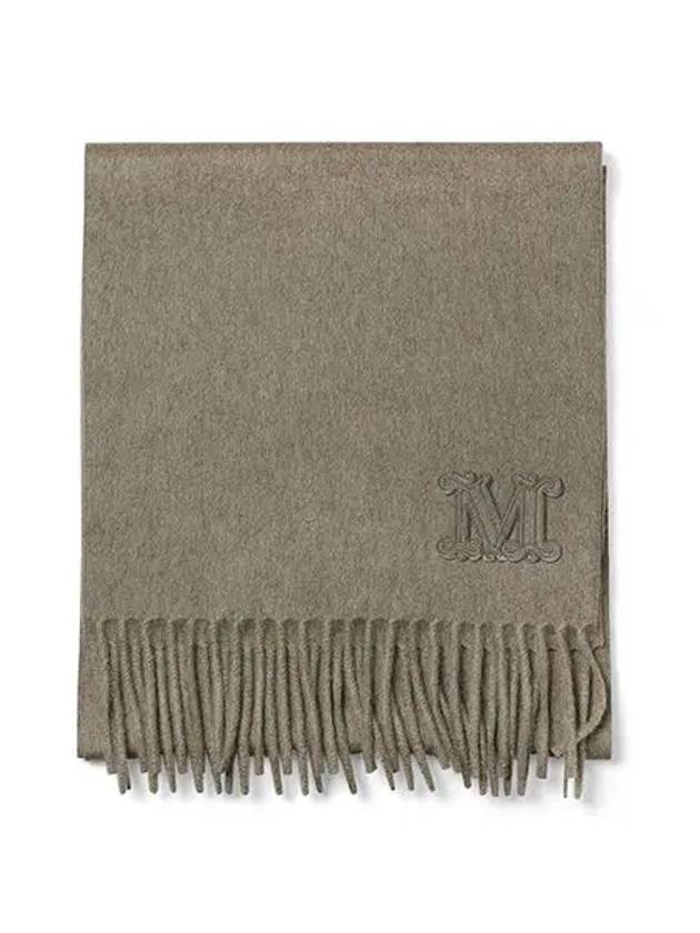 Women's Wsdalia Fringe Cashmere Muffler Hazelnut Brown - MAX MARA - BALAAN 4