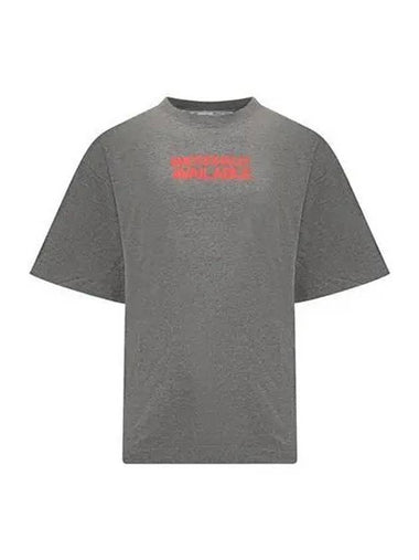 OFF white Emotion short sleeve t shirt melange gray OMAA120F22 JER006 - OFF WHITE - BALAAN 1