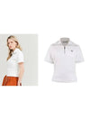 Golf Big Collar Half Zip Up T-Shirt White - HENRY STUART - BALAAN 2