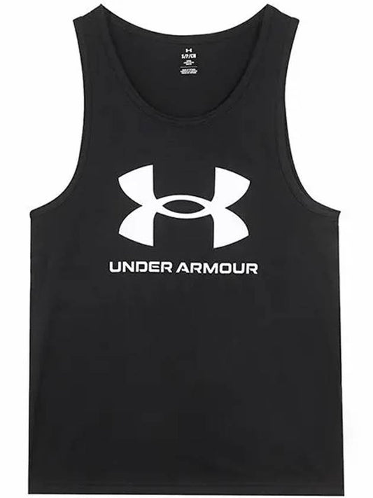 Logo Sleeveless Black - UNDER ARMOUR - BALAAN 2