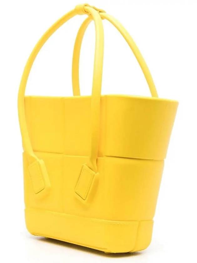 Arco Mini Rubber Tote Bag Lemon - BOTTEGA VENETA - BALAAN 4