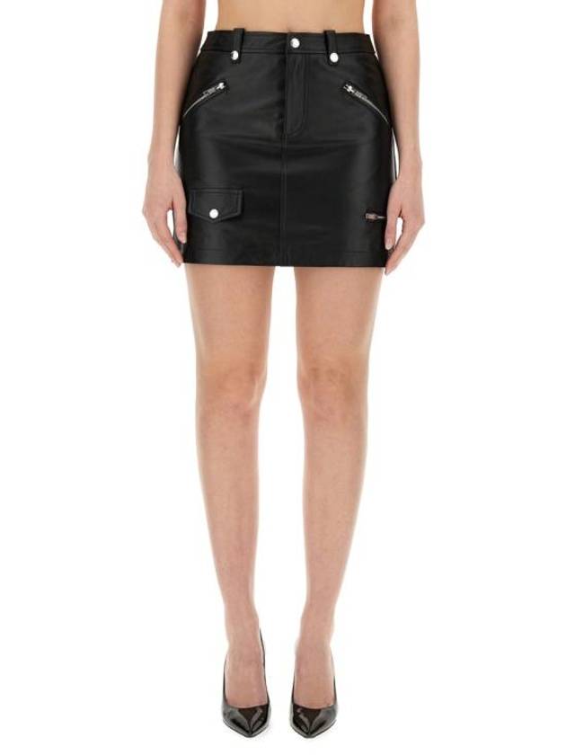 Skirt 37043716 0555 BLACK - MOSCHINO - BALAAN 1