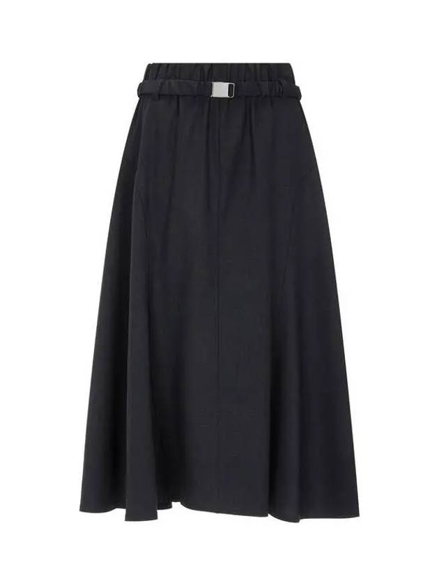 Women s Flared Banded Skirt Black - BRUNELLO CUCINELLI - BALAAN 1