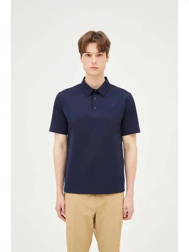 Sist dark navy men s collar t shirt gold - DUVETICA - BALAAN 1