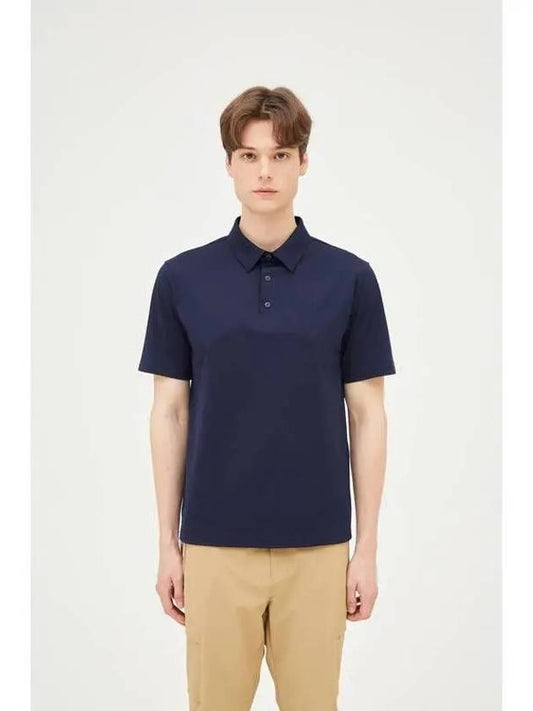 Sist dark navy men s collar t shirt gold - DUVETICA - BALAAN 1