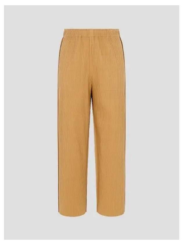 Fine knit pleated color 1 pants trousers Cinnamon domestic product GM0024070368038 - ISSEY MIYAKE - BALAAN 1