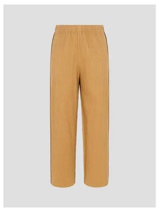 Fine knit pleated color 1 pants trousers Cinnamon domestic product GM0024070368038 - ISSEY MIYAKE - BALAAN 1