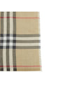 Check Wool Silk Scarf Beige - BURBERRY - BALAAN 6