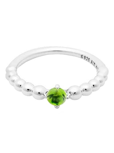 August Spring Silver Ring Green Silver - PANDORA - BALAAN 1